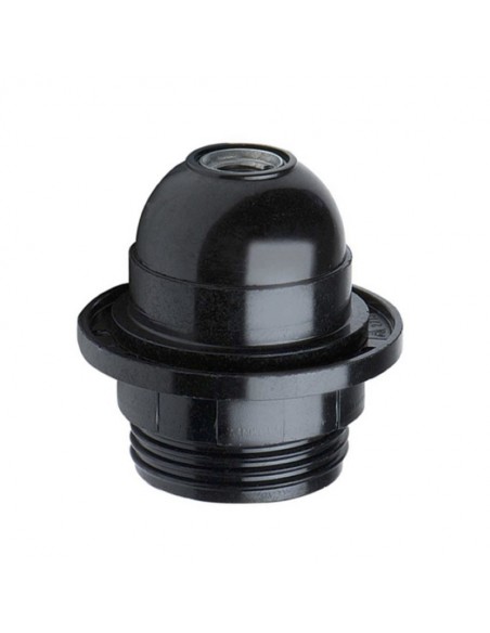PORTALAMPARA E27 NEGRO ARANDELA