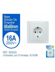 ENCHUFE 1 VIA EMPOTRABLE