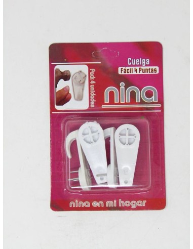 CUELGA FACIL 4 PUNTAS 4 UDS 5 CM  SAMSAL