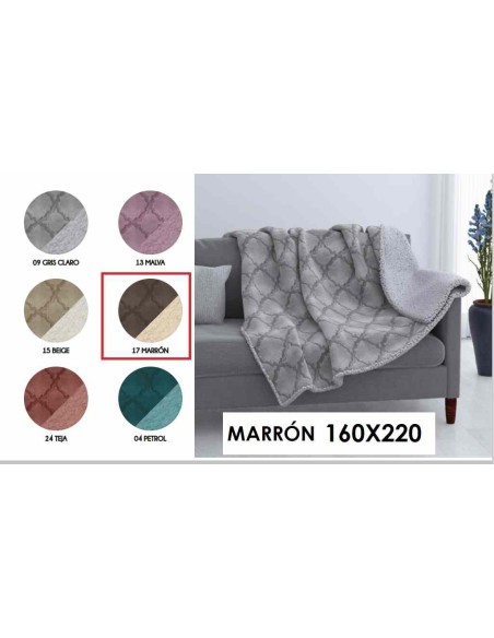 PLAID VISON SHERPA DUBAI 160X220 5475117