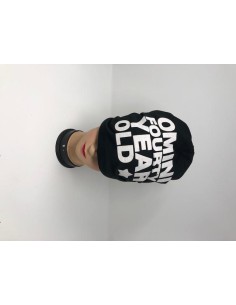 GORRO LETRAS TELA COLORES SURT