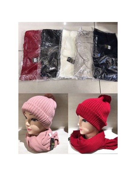 JUEGO BUFANDA Y GORRO COLORES SURT