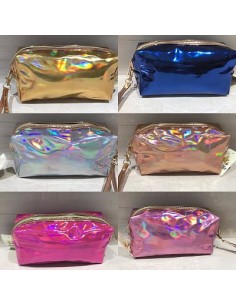 BOLSO NECESER ROSA FLUORESCENTE