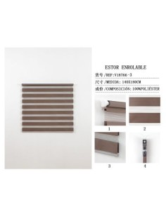 ESTOR DOBLE TEJIDO NOCHE Y DIA 140X180CM