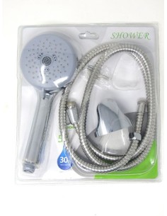 TELEFONO DUCHA 3 FUNCIONES 24 CM X 10 CM + MANGUERA  COBRE Y