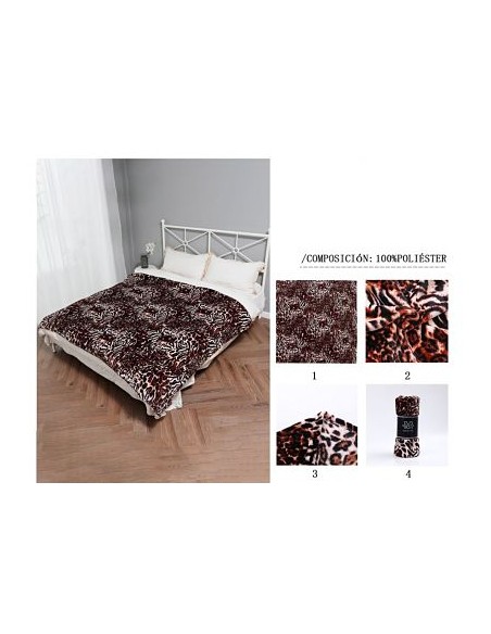 MANTA SEDALINA ESTAMPADA 130X160CM