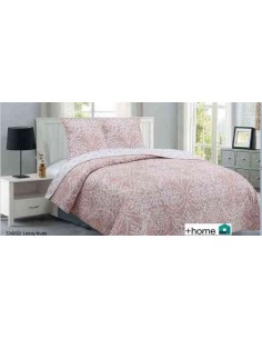 COLCHA + COJÍN 135CM NUDE  LENNY