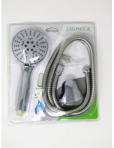 TELEFONO DUCHA 3 FUNCIONES 24,5 CM X 10 CM + MANGUERA  COBRE