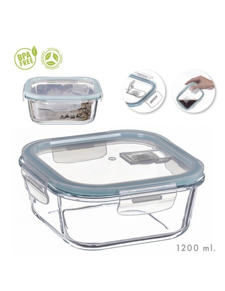 FIAMBRERA 1.2L BOROSILICATO CUADRADA