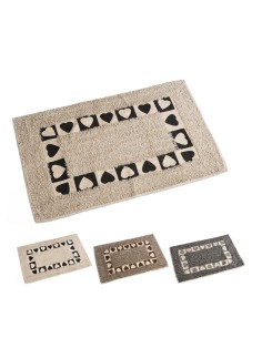 ALFOMBRA BAÑO ALGODON 40x60 cm CUORE SURT/3