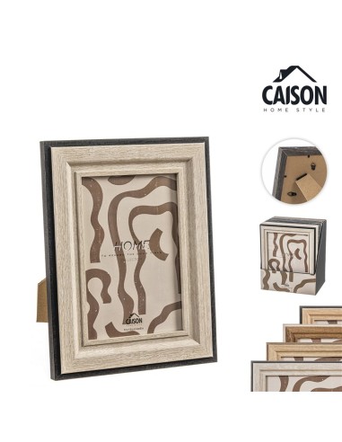 PORTAFOTOS MADERA IRREGULAR RECORD 10x15 cm