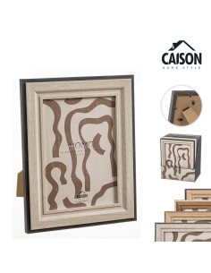 PORTAFOTOS MADERA IRREGULAR RECORD 13x18 cm