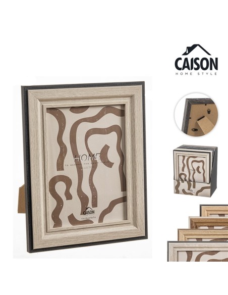 PORTAFOTOS MADERA IRREGULAR RECORD 13x18 cm