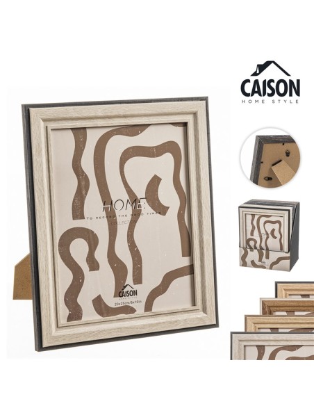 PORTAFOTOS MADERA IRREGULAR RECORD 20x25 cm