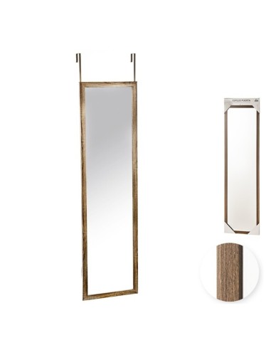 ESPEJO PUERTA 30x120CM MARRON OSCURO