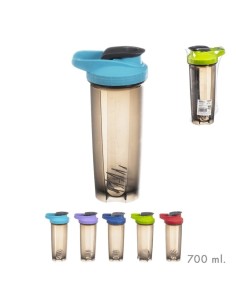 BOTELLA MEZCLADORA DEPORTIVA 700 ml SURT/5