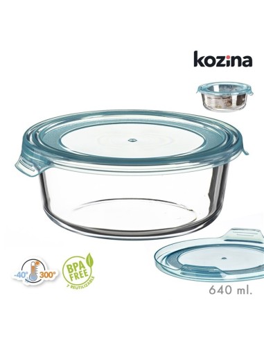 FIAMBRERA BOROSILICATO REDONDA  640 ml