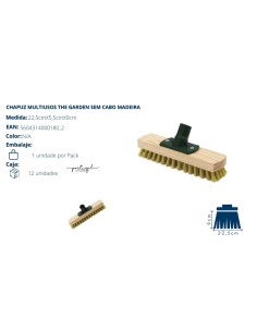 CEPILLO MULTIUSOS MADERA SIN PALO