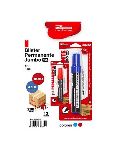 ROTULADOR PERMANENTE JUMBO AZUL