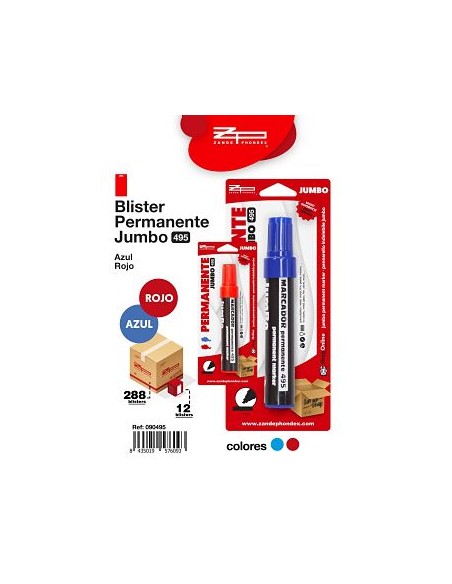 ROTULADOR PERMANENTE JUMBO AZUL