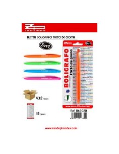 BOLIGRAFO TACTO GOMA 1 UDS