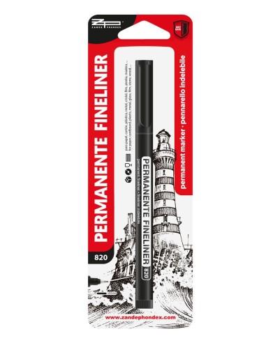 ROTULADOR PERMANENTE EXTRAFINO NEGRO