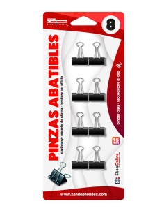 PINZAS ABATIBLES 15MM 8UDS