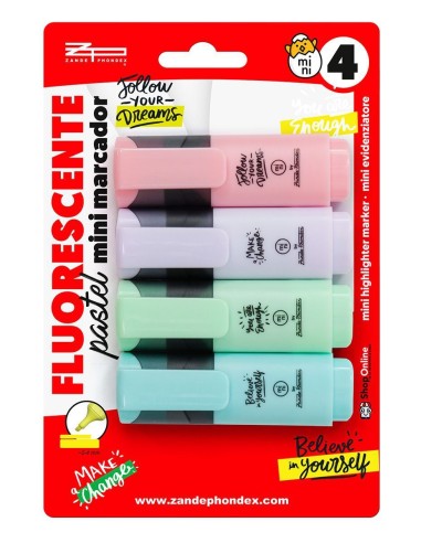 FLUORESCENTE B/4 MINI PASTEL