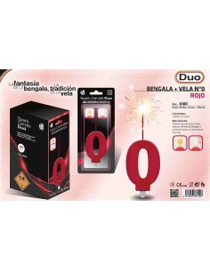 VELA DUO Nº 0 ROJO