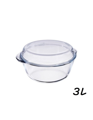 FUENTE 3L C/TAPA VIDRIO RED ALORNO