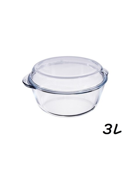 FUENTE 3L C/TAPA VIDRIO RED ALORNO