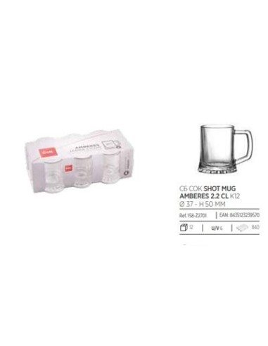 VASO 2.2CL JARRITA LICOR AMBERES