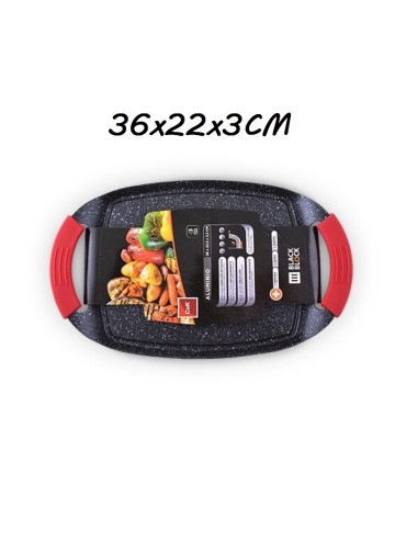 PLANCHA 36X22X3CM INDUCCION BLACKBLOCK