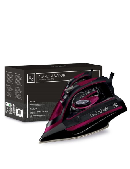Emma Plancha Vapor Roja 2800w GB1K6