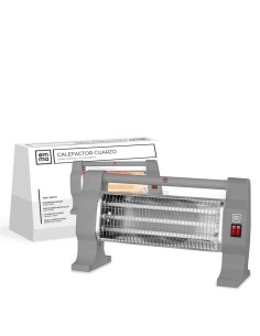 CALEFACTOR 1200W 46X25CM CUARZO GRIS