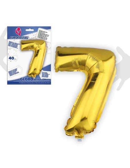 GLOBOS POLIAMIDA ORO 40CM.*7* PQ.12U C/360U