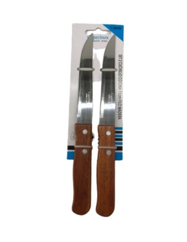 CUCHILLOS 11CM 2UND FILO MADERA COCINA