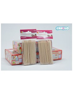 PALOS REDONDOS DE MADERA PUNTA NATURAL 13CM