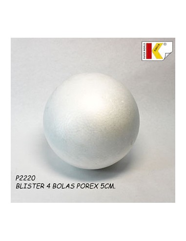 BOLA DE POREXPAM 05MM BLISTER 4