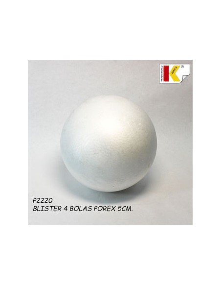BOLA DE POREXPAM 05MM BLISTER 4