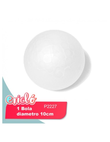 BOLA DE POREXPAM 10CM BLISTER 1