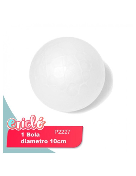 BOLA DE POREXPAM 10CM BLISTER 1