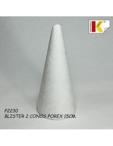 CONOS POREX 15CM BLISTER 2