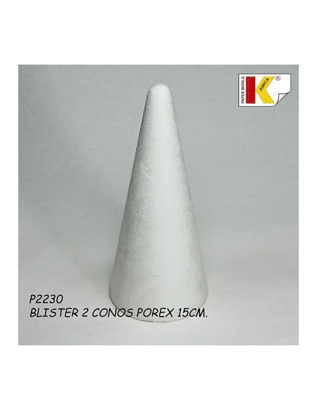 CONOS POREX 15CM BLISTER 2