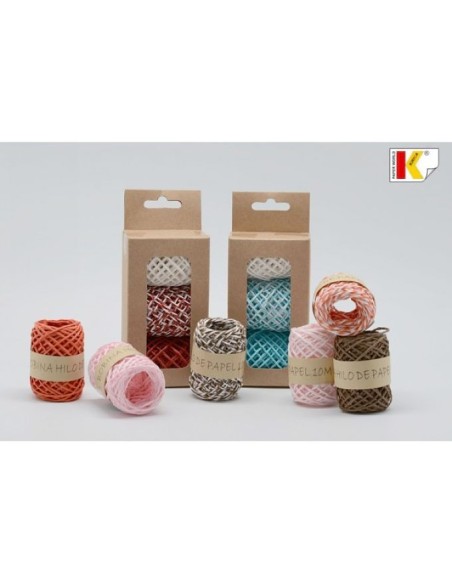 PACK 3 BOBINAS HILO DE PAPEL 15M