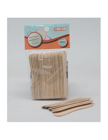 DEPRESORES 9.4CM MADERA FORMA