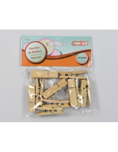 PINCITAS DE MADERA 4.5X11 MM NATURAL