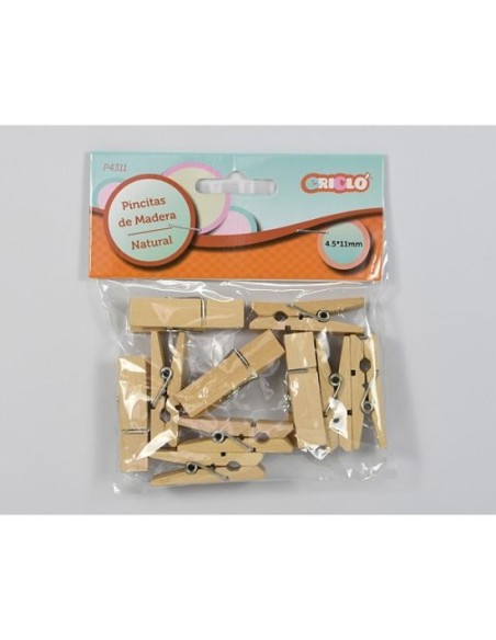 PINCITAS DE MADERA 4.5X11 MM NATURAL
