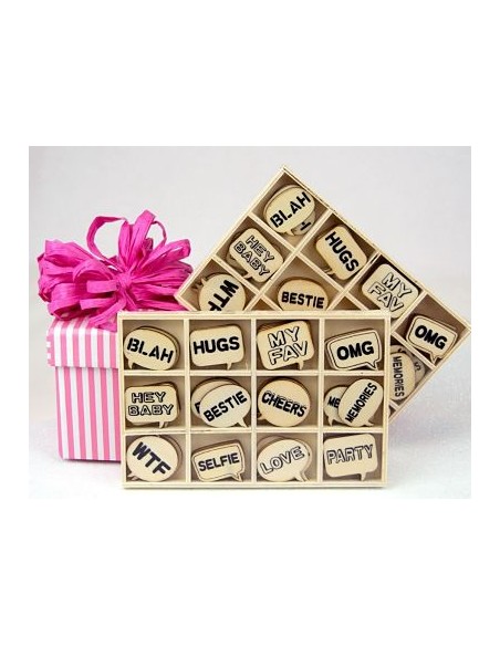 SET VIÑETAS BOCADILLOS 48PCS