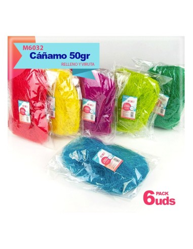VIRUTAS DE CAÑAMO COLORES 50G